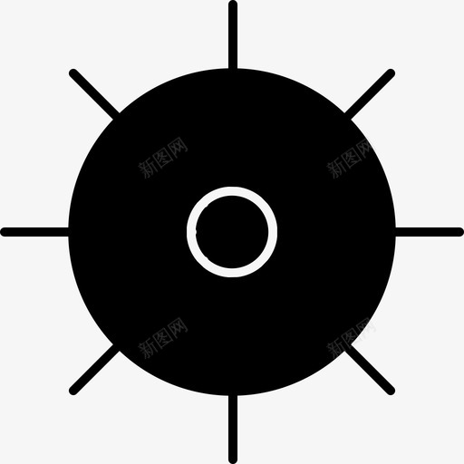 船舵轮图标svg_新图网 https://ixintu.com 固体 旅游