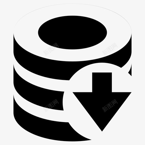 数据库数据库传输数据库上传图标svg_新图网 https://ixintu.com 上传 下载 传输 数据库