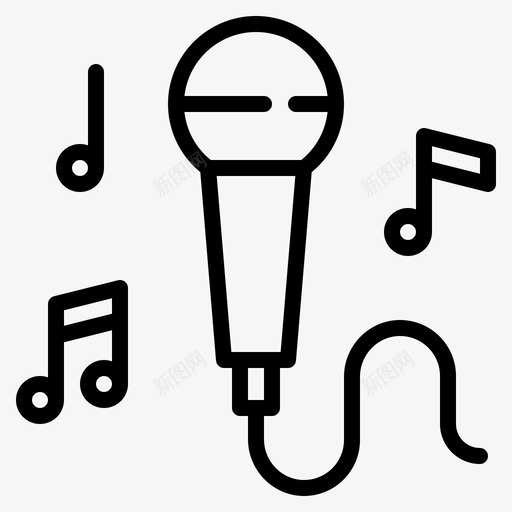 卡拉OK生日133提纲图标svg_新图网 https://ixintu.com OK 卡拉 提纲 生日