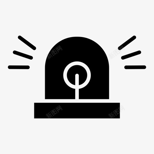 警报警铃警察和保安图标svg_新图网 https://ixintu.com 保安 警察 警报 警铃