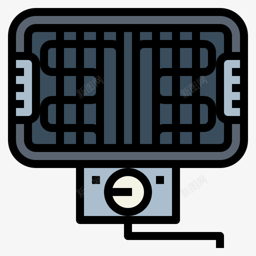 电烤架烧烤派对9线性颜色图标svg_新图网 https://ixintu.com 派对 烤架 烧烤 线性 颜色