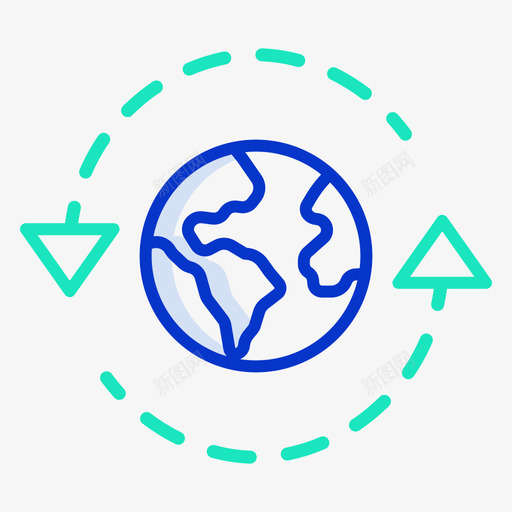 世界地图旅游259线性彩色图标svg_新图网 https://ixintu.com 世界地图 彩色 旅游 线性