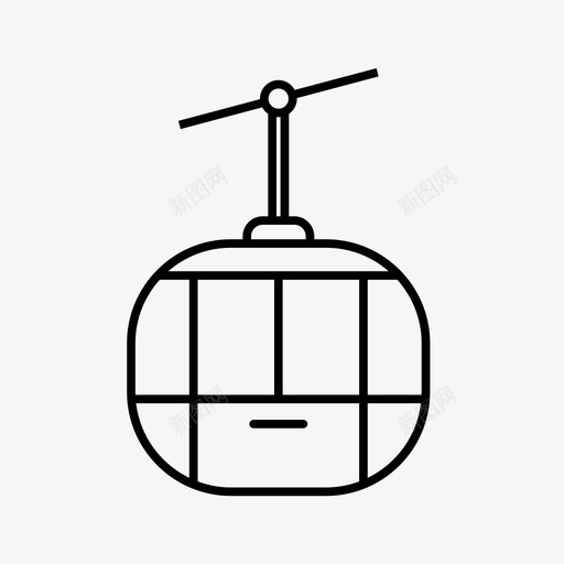 客舱索道缆车旅行图标svg_新图网 https://ixintu.com 客舱 旅行 索道 缆车