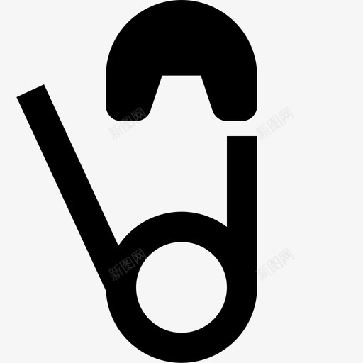 安全别针缝84填充图标svg_新图网 https://ixintu.com 填充 安全别针