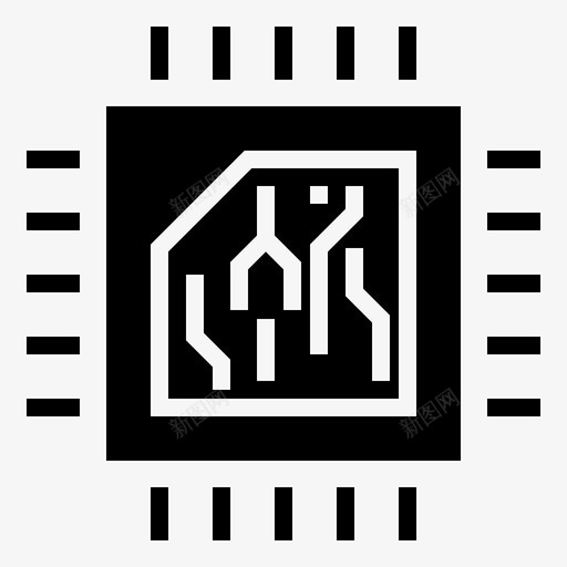 核心cpu硬件图标svg_新图网 https://ixintu.com cpu vram 处理器 字形 核心 硬件 计算机