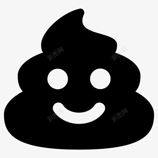 狗屎表情粪便图标svg_新图网 https://ixintu.com 便便 狗屎 笑脸 粪便 表情
