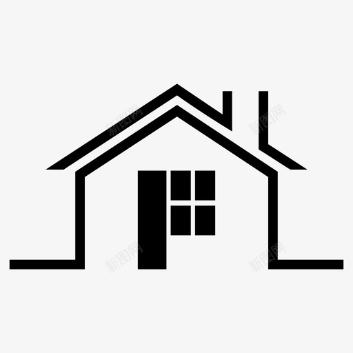 家家庭主菜单图标svg_新图网 https://ixintu.com 主菜 休息 住所 保护 地方 家庭 菜单