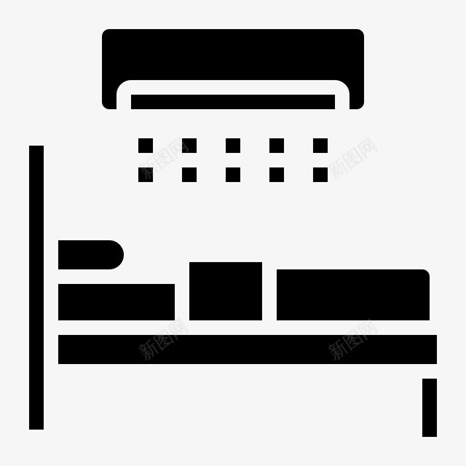 183号酒店床实心图标svg_新图网 https://ixintu.com 183号 实心 酒店