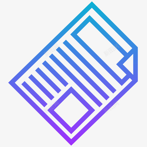 报纸电信1梯度图标svg_新图网 https://ixintu.com 报纸 梯度 电信
