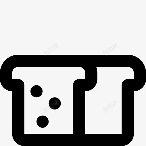 面包早上好图标svg_新图网 https://ixintu.com 上好 早上 面包