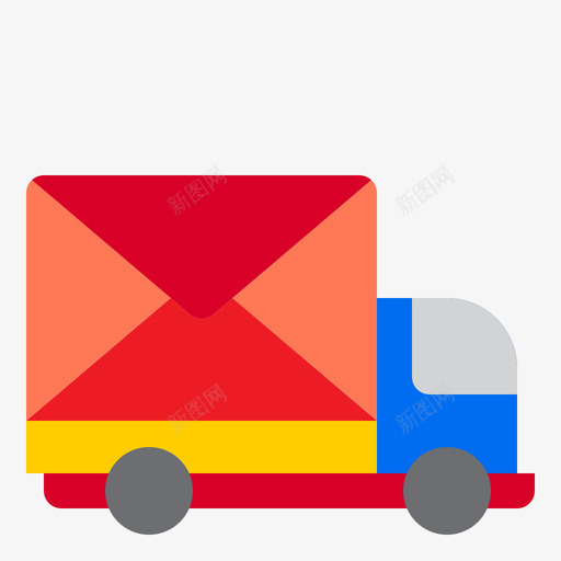 邮车147号扁平图标svg_新图网 https://ixintu.com 147号 扁平 邮车