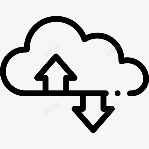 云新闻60线性图标svg_新图网 https://ixintu.com 新闻 线性