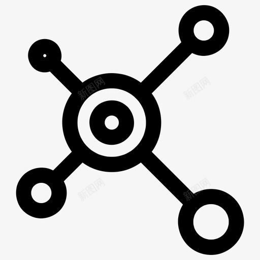 网络社区群组图标svg_新图网 https://ixintu.com 业务 共享 概述 社交 社区 网络 群组