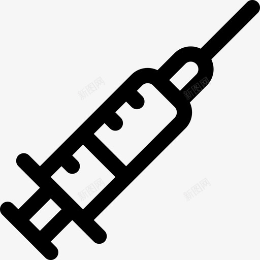 注射器过敏24线性图标svg_新图网 https://ixintu.com 注射器 线性 过敏