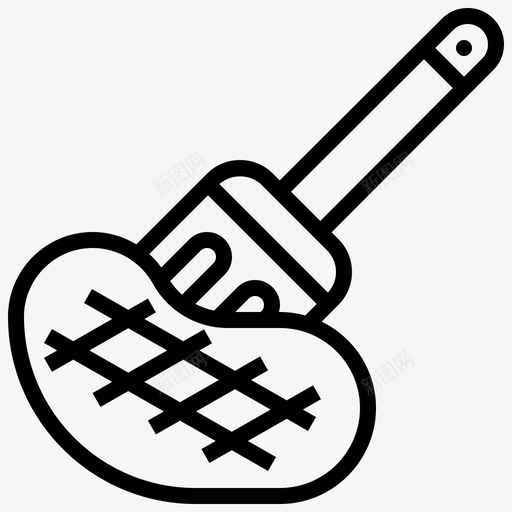 抹刀烧烤和烧烤派对直系图标svg_新图网 https://ixintu.com 抹刀 派对 烧烤 直系