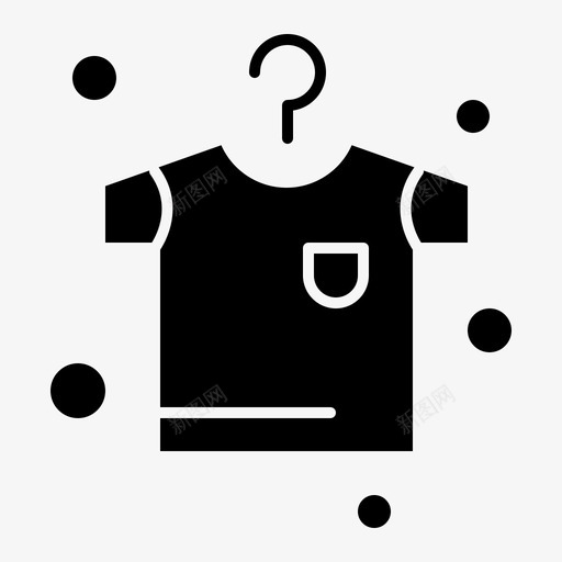 衣物烘干悬挂图标svg_新图网 https://ixintu.com 刻字 固体 悬挂 清洁 烘干 衣物