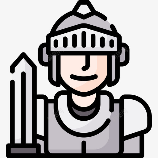 骑士神奇的人物22直线颜色图标svg_新图网 https://ixintu.com 人物 直线 神奇 颜色 骑士
