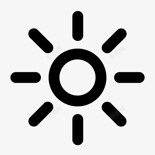 高亮度光太阳图标svg_新图网 https://ixintu.com 亮度 图片 太阳 高亮度