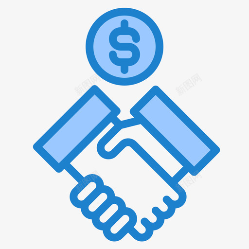 合同商务和金融121蓝色图标svg_新图网 https://ixintu.com 合同 商务 蓝色 金融