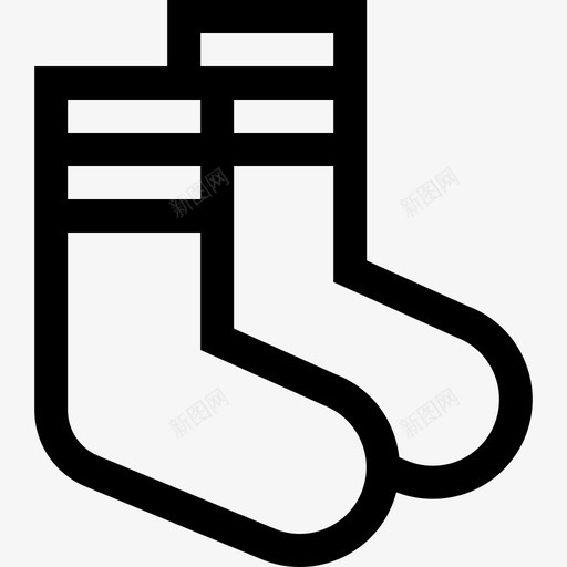 袜子足球59直线型图标svg_新图网 https://ixintu.com 直线 线型 袜子 足球