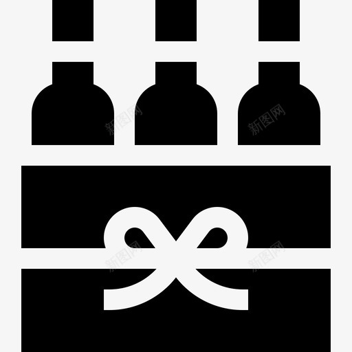 啤酒盒礼物6装满图标svg_新图网 https://ixintu.com 啤酒 礼物 装满