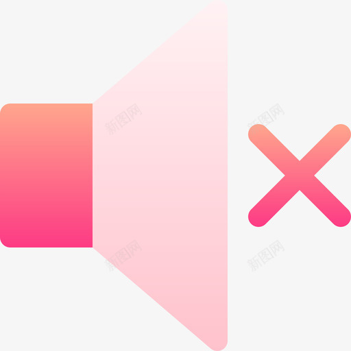 静音用户界面112渐变图标svg_新图网 https://ixintu.com 渐变 用户界面 静音