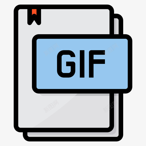 Gif文件类型15线性颜色图标svg_新图网 https://ixintu.com Gif 文件 类型 线性 颜色