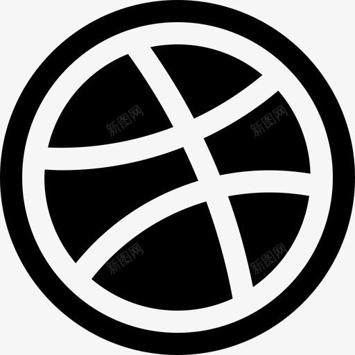 运球社交标志2填充图标svg_新图网 https://ixintu.com 填充 标志 社交 运球