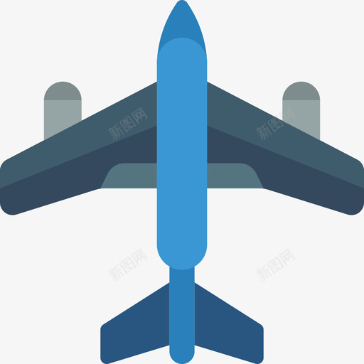 飞机航空45扁平图标svg_新图网 https://ixintu.com 扁平 航空 飞机