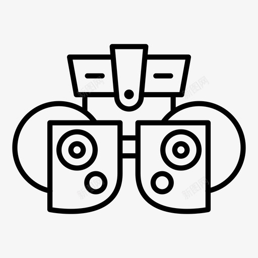验光机眼科检查医疗图标svg_新图网 https://ixintu.com 光机 医疗 护理 检查 眼科 视力 验光