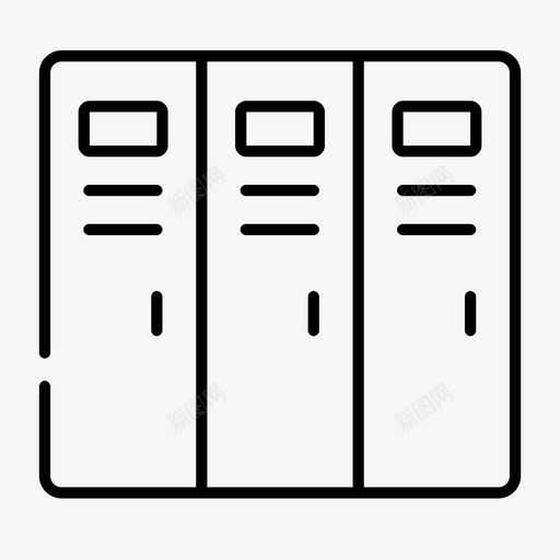 储物柜收藏品装饰图标svg_新图网 https://ixintu.com 储物柜 内部 家具 收藏品 装饰 间隙 随机