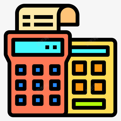 Pos付款60线颜色图标svg_新图网 https://ixintu.com Pos 付款 颜色