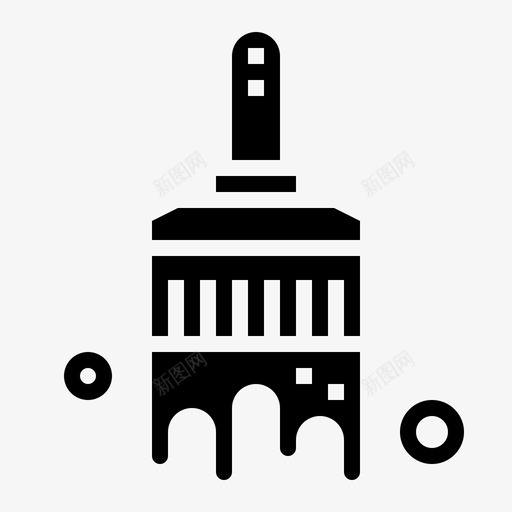 画笔油漆工修理工图标svg_新图网 https://ixintu.com 修理工 工具 工艺品 油漆工 画笔