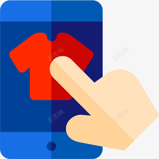 网上购物数字服务18扁平图标svg_新图网 https://ixintu.com 扁平 数字 服务 网上购物