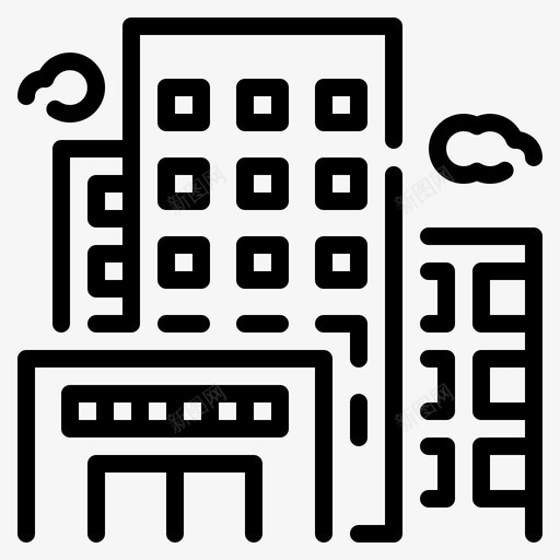 建筑房地产219线性图标svg_新图网 https://ixintu.com 建筑 房地产 线性