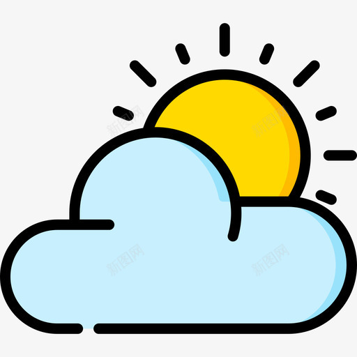 太阳自然133线性颜色图标svg_新图网 https://ixintu.com 太阳 线性 自然 颜色