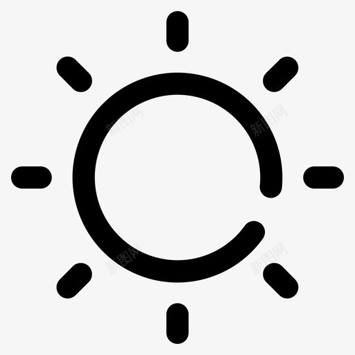 太阳白天天空图标svg_新图网 https://ixintu.com 天气 天空 太阳 白天 路线