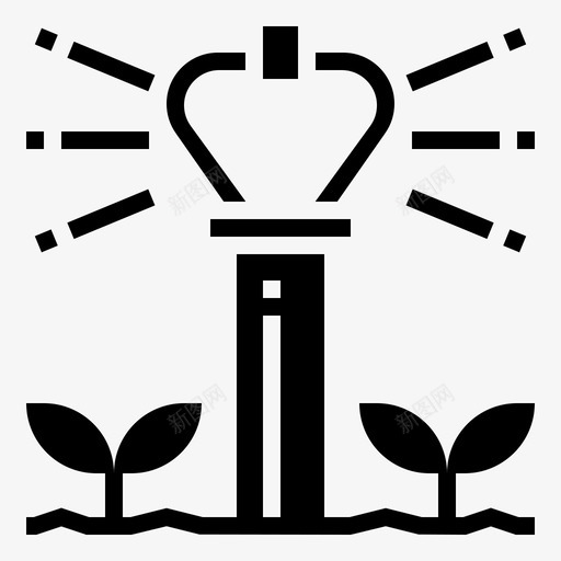 灌溉农场农业收获图标svg_新图网 https://ixintu.com 农业 农场 字形 收获 植物 灌溉