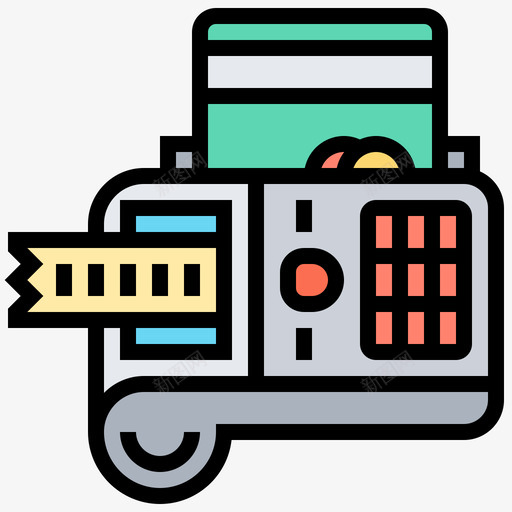 Pos购物和零售8线性颜色图标svg_新图网 https://ixintu.com Pos 线性 购物 零售 颜色