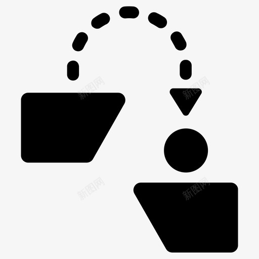 动画动作移动图标svg_新图网 https://ixintu.com 动作 动画 球跳 移动