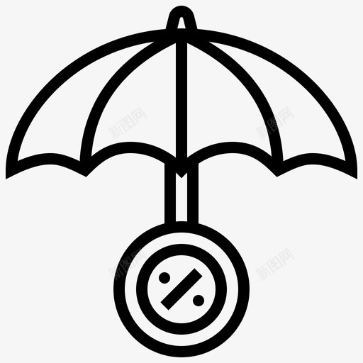 损失税收1线性图标svg_新图网 https://ixintu.com 损失 税收 线性