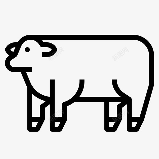 奶牛食品和饮料14概述图标svg_新图网 https://ixintu.com 奶牛 概述 食品 饮料