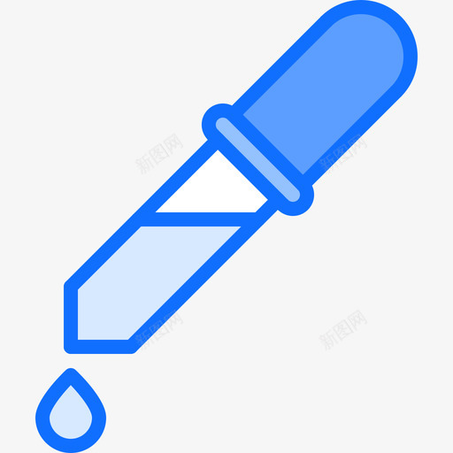 吸管医用仪器28蓝色图标svg_新图网 https://ixintu.com 仪器 医用 吸管 蓝色
