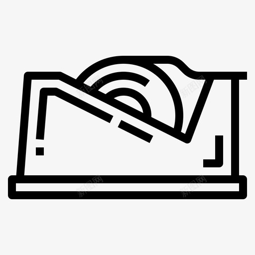 胶带文具102线性图标svg_新图网 https://ixintu.com 文具 线性 胶带