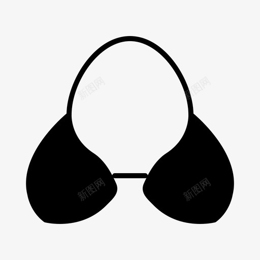 胸罩海滩比基尼图标svg_新图网 https://ixintu.com 比基尼 海滩 立体 胸罩 衣服 雕文