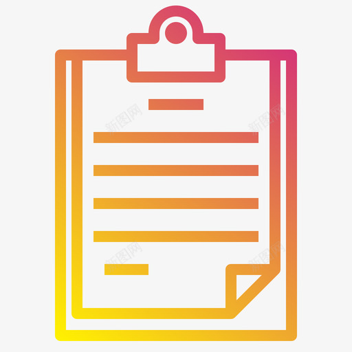 剪贴板医用214梯度图标svg_新图网 https://ixintu.com 剪贴板 医用 梯度