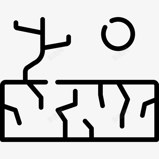 干旱自然灾害40线性图标svg_新图网 https://ixintu.com 干旱 线性 自然灾害