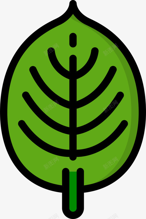 叶植株31线形颜色图标svg_新图网 https://ixintu.com 植株 线形 颜色