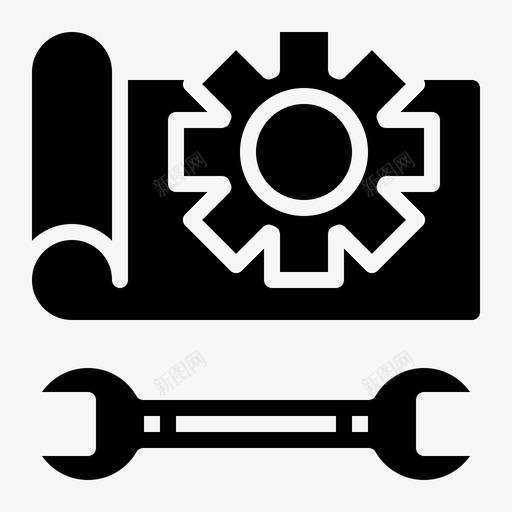 蓝图工程93填充图标svg_新图网 https://ixintu.com 填充 工程 蓝图
