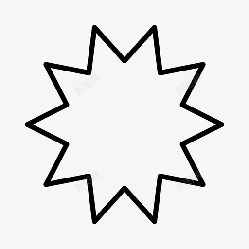 星星爆炸形状图标svg_新图网 https://ixintu.com 形状 星星 星爆 爆炸 符号